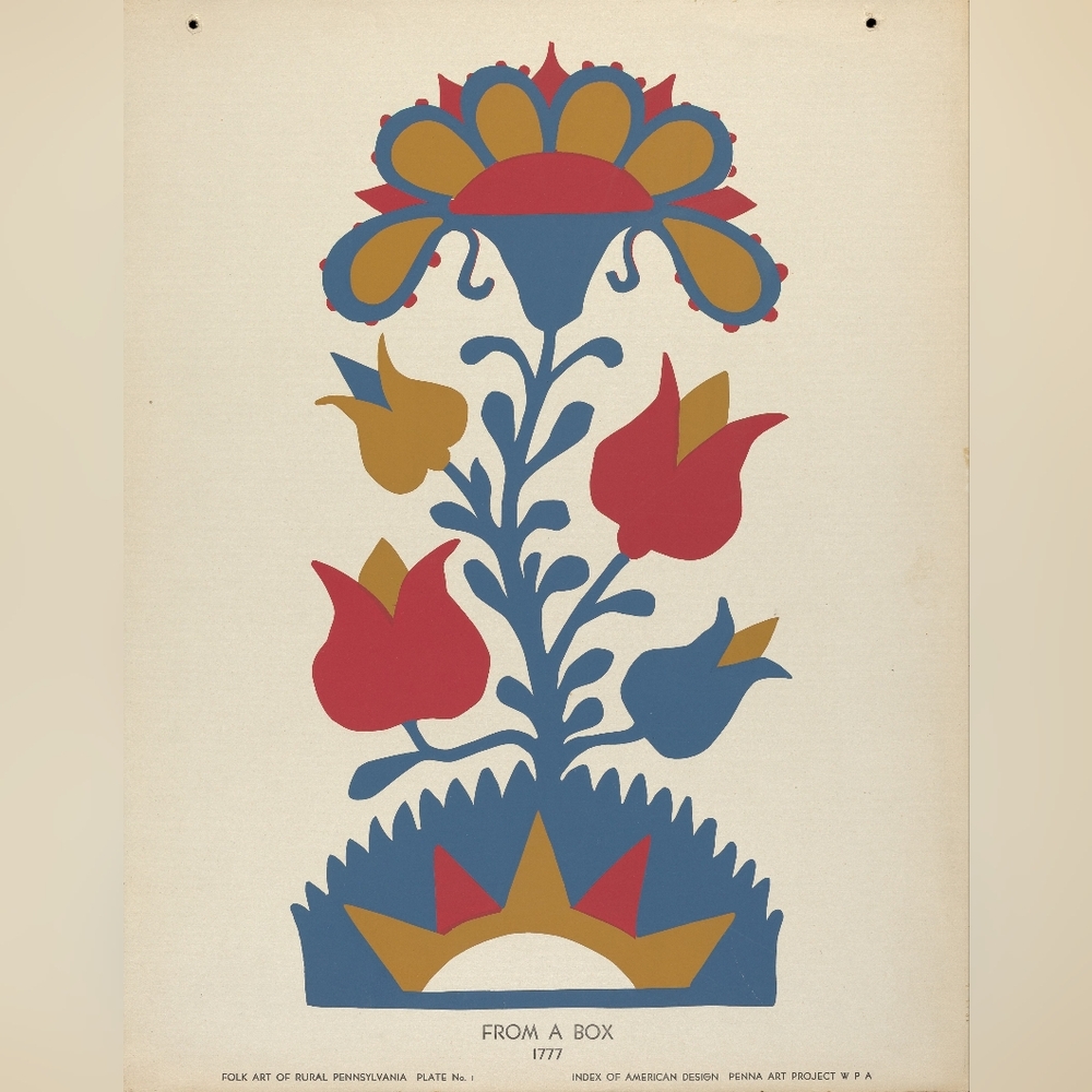 Folk Art Floral Print